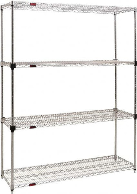 Eagle MHC F2QA2-74-1848C-  - Starter Unit Wire Shelving: 800 lb Shelf Capacity, 4 Shelves