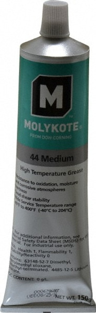 Dow Corning 0131992 High Temperature Grease: 5.3 oz Tube, Lithium & Phenylmethyl Silicone