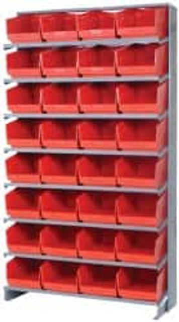 Quantum Storage QPRS-207RD 32 Bin Store-More Sloped Shelving System