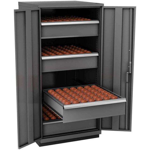 Champion Tool Storage S270040-DG CNC Storage Cabinets; Cabinet Type: Modular ; Taper Size: 40 ; Number Of Doors: 2.000 ; Number Of Drawers: 4.000 ; Color: Dark Gray ; Material: Steel