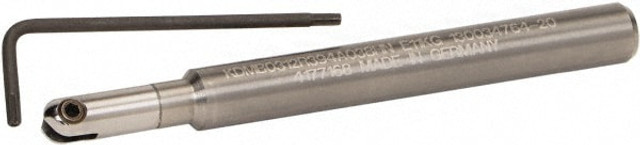 Kennametal 4177171 Indexable Ball Nose End Mill: 1/4" Cut Dia, Solid Carbide, 5.9055" OAL