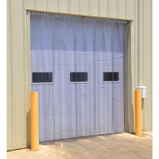 Vestil TG-600-F-H-108- Dock Strip Doors/Curtains; Curtain Type: Industrial Curtain Kit ; Door Width (Feet): 9 ; Door Height (Feet): 5 ; Material: PVC; Vinyl ; Color: Clear ; Antistatic: No