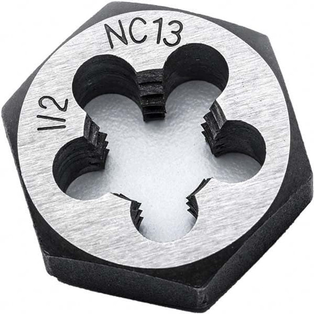 GEARWRENCH 388766N Hex Rethreading Die: M12x1.75, Right Hand, 1" Hex, Carbon Steel