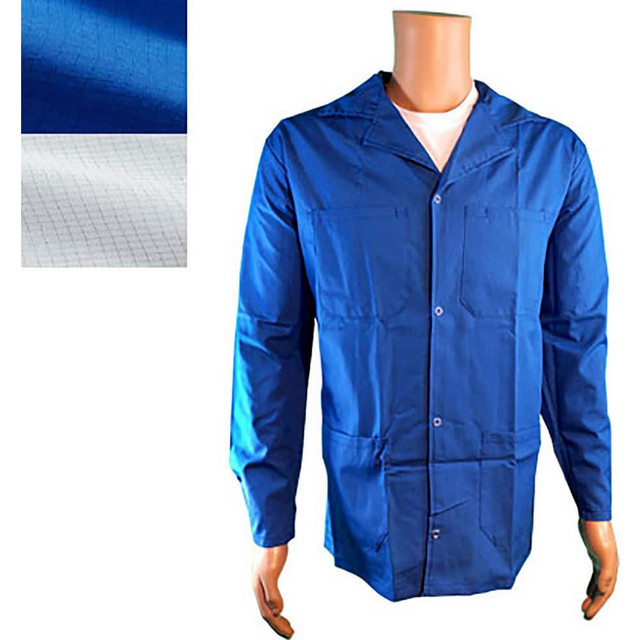 Transforming Technologies JWC5409SPWH Smocks & Lab Coats; Closure Location: Front ; Chest Size: 58