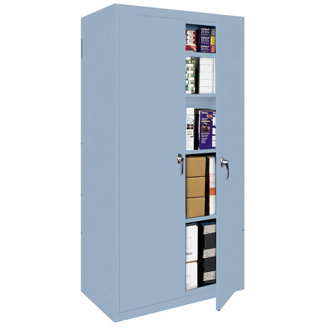 Steel Cabinets USA FS-48MAG2-DB Storage Cabinets; Cabinet Type: Lockable Welded Storage Cabinet ; Cabinet Material: Steel ; Cabinet Door Style: Flush ; Locking Mechanism: Keyed ; Assembled: Yes ; Mounting Location: Free Standing