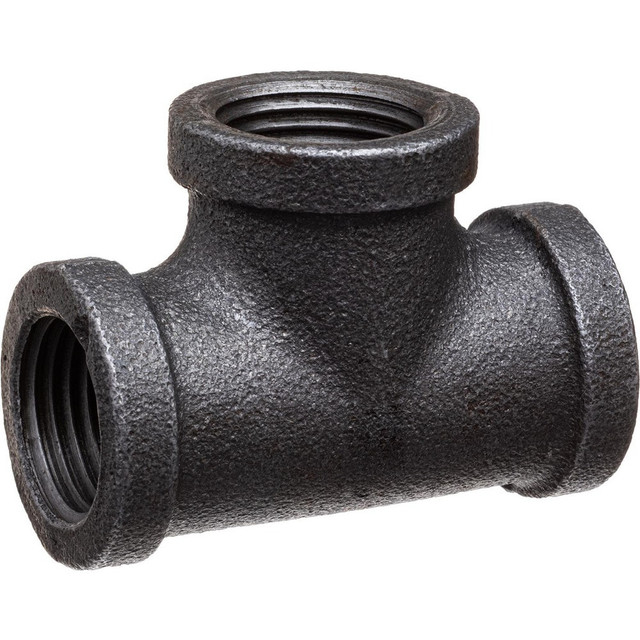 USA Industrials ZUSA-PF-16062 Black Pipe Fittings; Fitting Type: Tee ; Fitting Size: 1-1/4" ; End Connections: NPT ; Material: Malleable Iron ; Classification: 150 ; Fitting Shape: Tee