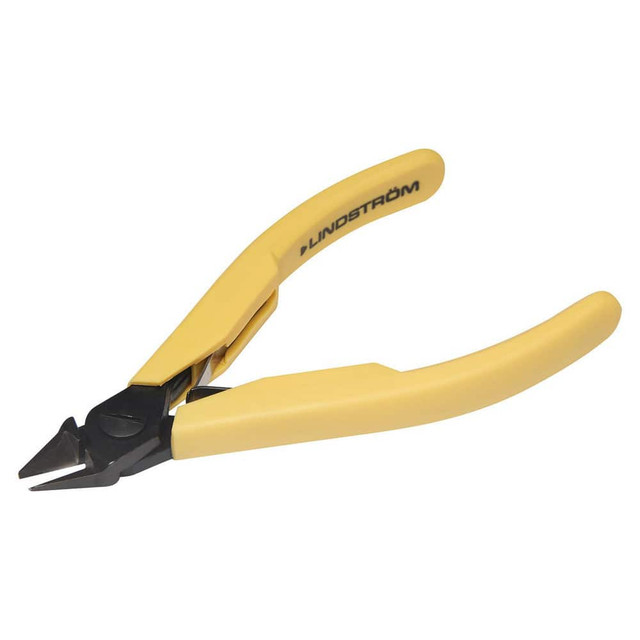 Lindstrom Tool BAH8156 Cutting Pliers; Insulated: No ; Jaw Length (Decimal Inch): 0.4900 ; Overall Length (Inch): 4-7/16 ; Overall Length (Decimal Inch): 4.4300 ; Jaw Width (Decimal Inch): 0.50 ; Head Style: Tapered