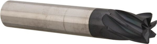 Accupro 1025S1000-C11 Square End Mill: 1" Dia, 1-1/4" LOC, 10 Flutes, Solid Carbide