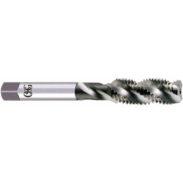 OSG 10802400 1-8 UNC, 4 Flute, 50° Helix, Bottoming Chamfer, Bright Finish, High Speed Steel Spiral Flute STI Tap