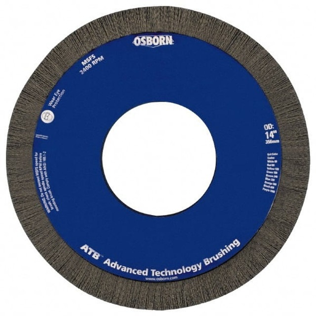 Osborn 0004052900 Wheel Brush: 10" Wheel Dia, Crimped