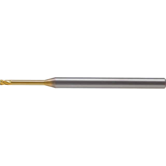 Union Tool 2938005 Corner Radius & Corner Chamfer End Mills; Mill Diameter (mm): 1.00 ; Number Of Flutes: 4 ; Length of Cut (mm): 0.8000 ; End Mill Material: Solid Carbide ; Coating/Finish: Hardmax ; Centercutting: Yes