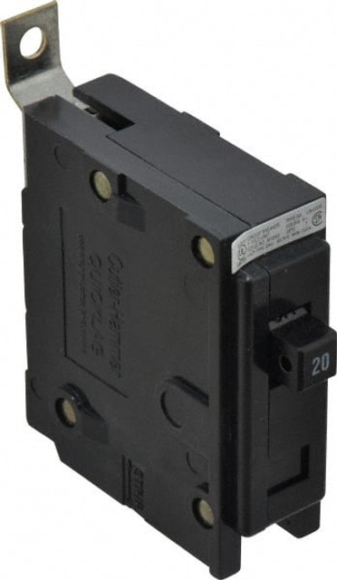 Eaton Cutler-Hammer BAB1020 20 Amp, 120/240 VAC, 24 VDC, 48 VDC, 80 VDC, 1 Pole, Bolt On Miniature Circuit Breaker