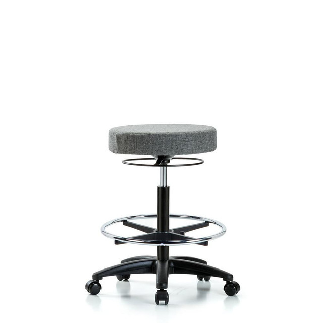 Blue Ridge Ergonomics MSC42230 Adjustable Height Swivel Stool: Olefin, 24" Seat Width, 24" Seat Depth