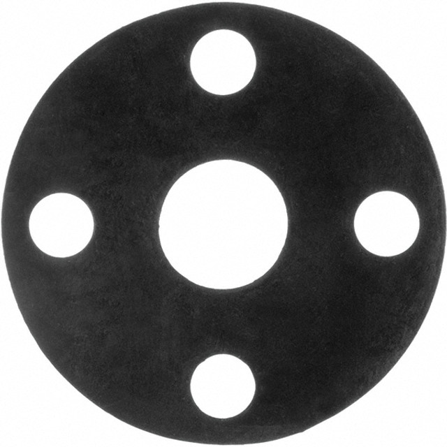 USA Industrials BULK-FG-1332 Flange Gasket: For 2" Pipe, 2-3/8" ID, 6" OD, 1/16" Thick, Neoprene Rubber