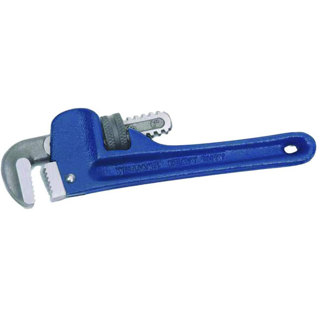 Williams JHW13528 Pipe Wrenches; Wrench Type: Heavy-Duty Pipe ; Minimum Pipe Capacity (Inch): 1/8 ; Maximum Pipe Capacity (Inch): 3-3/4 ; Overall Length (Inch): 24 ; Material: Cast Iron ; Jaw Texture: Smooth; Serrated