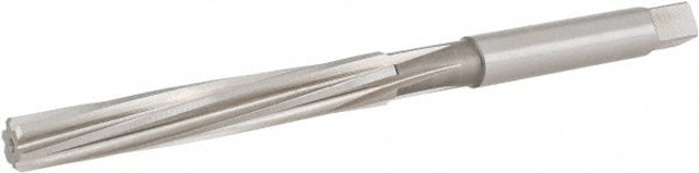 Hertel 2329670 Hand Reamer: 7/16" Dia, 2-3/4" Flute Length, 6 Flutes, 5-1/2" OAL