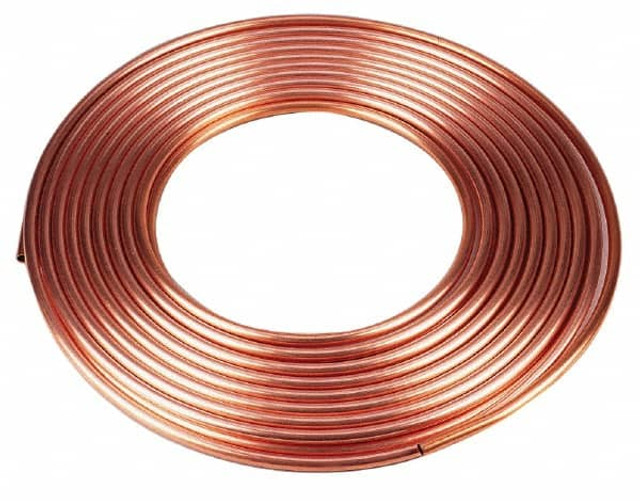 Mueller Industries KS10100 100' Long, 1-1/8" OD x 1" ID, Copper Seamless Tube