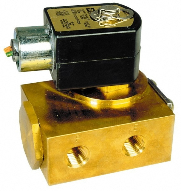 Parker 04F35O1116ACF Solenoid Valve: 3-Way, 1/4" Port, NPT