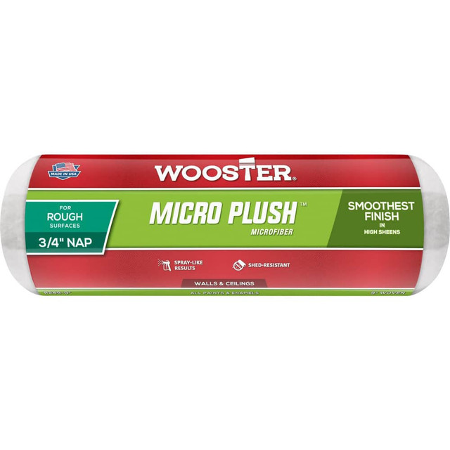 Wooster Brush R249-9 Paint Roller Covers; Product Type: Paint Roller ; Material: Microfiber ; For Use With: 9" Roller Frame ; Nap Size (Decimal Inch): 0.7500 ; Nap Size (Inch): 3/4 ; Overall Width (Inch): 9