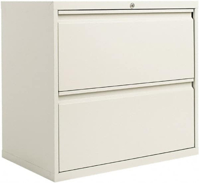 ALERA ALEHLF3029LG Horizontal File Cabinet: 2 Drawers, Steel, Light Gray