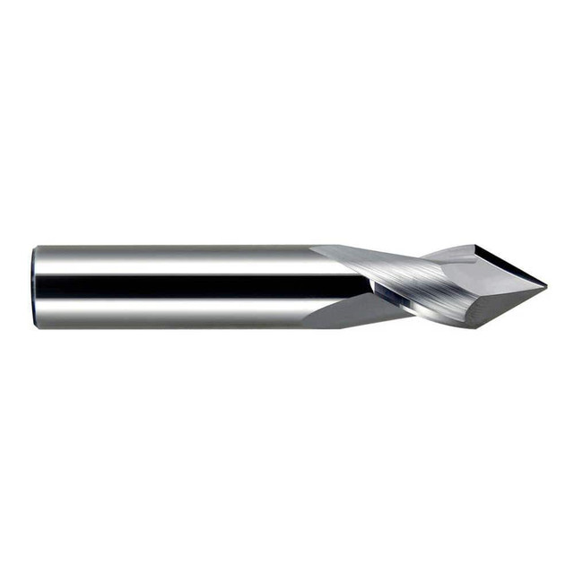 Melin Tool 12195 Drill Mill: 7/16" Dia, 1" LOC, 2 Flutes, 60 ° Point, Solid Carbide