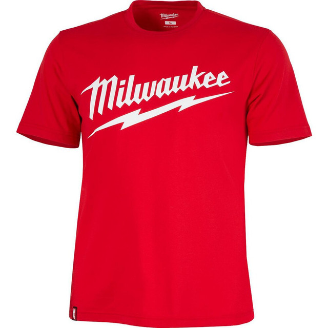 Milwaukee Tool 607R-S Shirts; Garment Style: Short Sleeve ; Garment Type: General Purpose ; Size: Small ; Color: Red; White ; Material: Cotton; Polyester