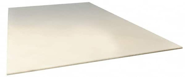 Made in USA 5078654 Plastic Sheet: Polyvinylchloride, 1" Thick, 48" Long, White