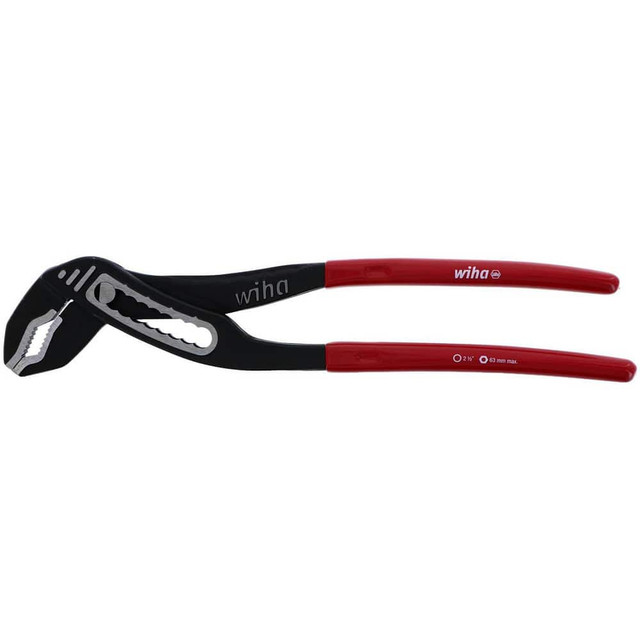 Wiha 32663 Tongue & Groove Pliers; Joint Type: Groove ; Type: Tongue and Groove ; Jaw Style: Tongue & Groove ; Overall Length Range: 10 in & Longer ; Head Style: Standard ; Side Cutter: No