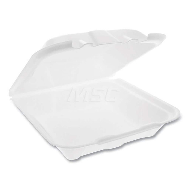 Pactiv PCTYTD19901ECON Food Storage Container: Square, Hinged Lid