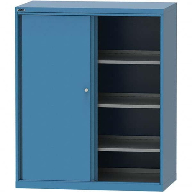 LISTA MWSD1350-BB Sliding Door Storage Cabinet: 47" Wide, 29-1/2" Deep