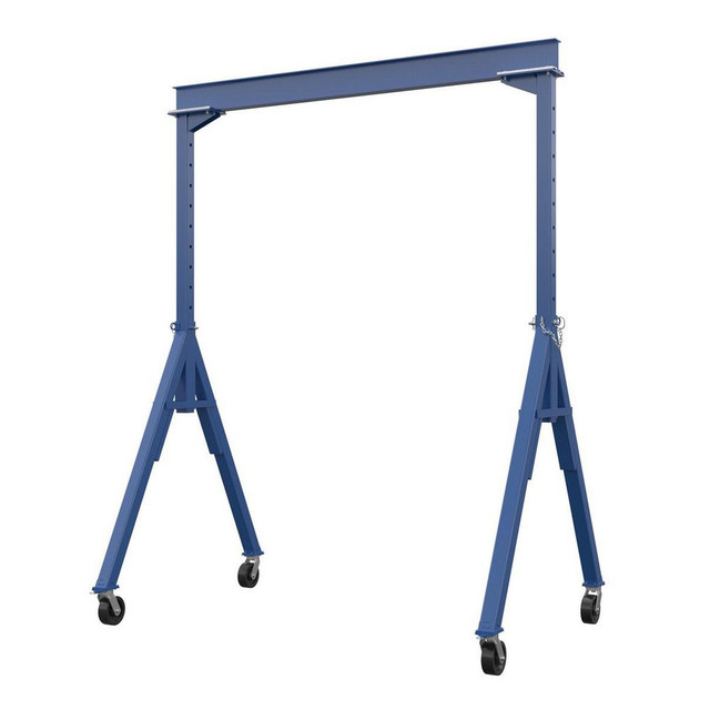 Vestil AHS-4-10-16 Adjustable Gantry Crane: 4,000 lb Working Load Limit, 8.125" Eye Beam Height