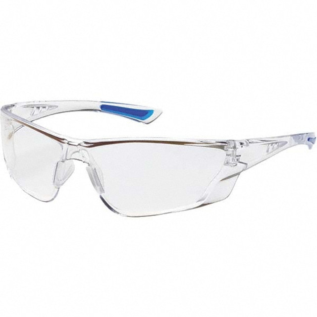 Bouton. 250-32-0020 Safety Glass: Anti-Fog & Scratch-Resistant, Clear Lenses, Frameless, UV Protection