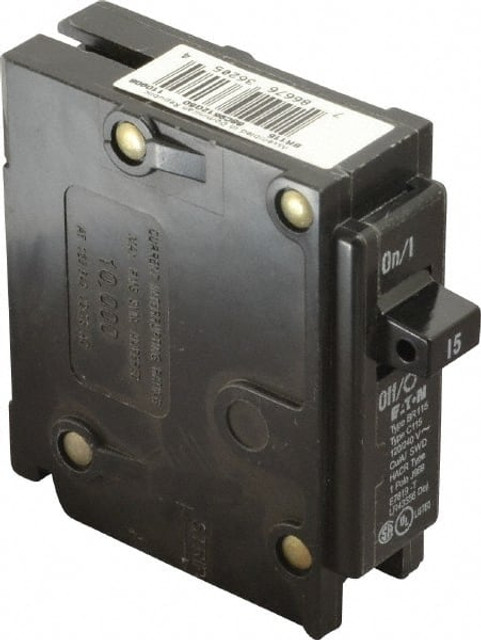 Eaton Cutler-Hammer BR115 15 Amp, 120/240 VAC, 1 Pole, Plug In Type BR Circuit Breaker