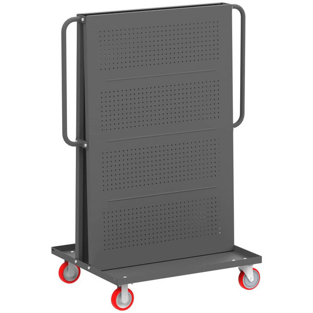 Valley Craft F89546 Mobile Work Stands; Stand Type: Mobile A-Frame Lean Tool Cart ; Stand Style: A-Frame ; Brake Type: Wheel Brake ; Leg Style: Fixed ; Load Capacity: 1000 ; Color: Gray
