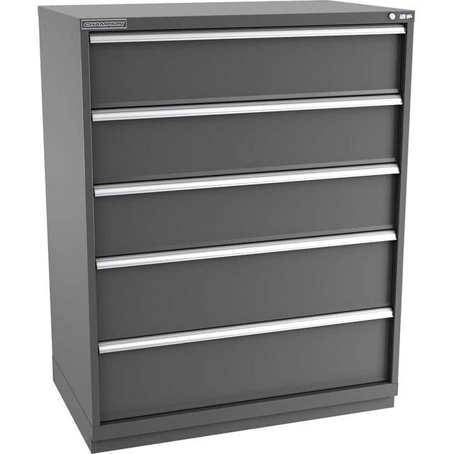 Champion Tool Storage E27000501ILC-DG Storage Cabinet: 47" Wide, 28-1/2" Deep, 59-1/2" High
