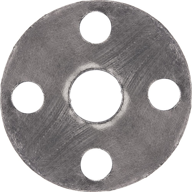 USA Industrials BULK-FG-1032 Flange Gasket: For 1-1/2" Pipe, 2" ID, 6-1/8" OD, 1/8" Thick, Graphite with Stainless Steel Insert