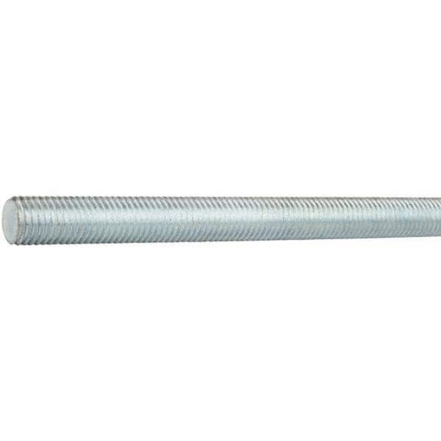 MSC 04328 Threaded Rod: 1/4-28, 12' Long, Medium Carbon Steel