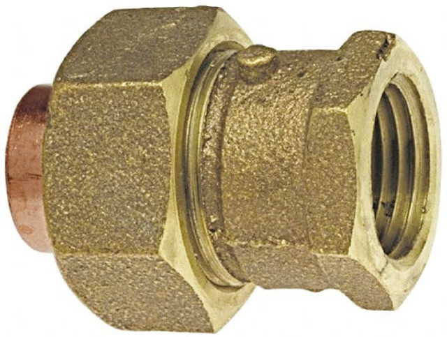 NIBCO B258950 Cast Copper Pipe Union: 1-1/4" Fitting, C x F, Pressure Fitting