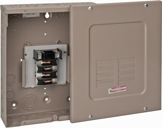 Eaton Cutler-Hammer CH8L125SP 8 Circuits, 120/240 VAC, 125 Amp Main, 6-1/0 AWG, Surface, Indoor Main Lug Load Center