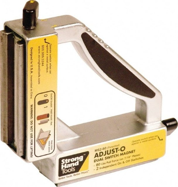 Strong Hand Tools MS2-90 7-3/4" Wide x 1-7/8" Deep x 7-3/4" High Magnetic Welding & Fabrication Square