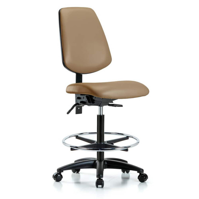 Blue Ridge Ergonomics MSC47303 Task Chair: Vinyl, Taupe