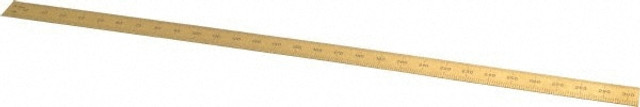 Fowler 52-389-012 Steel Rule: 12" OAL, English & Metric Graduation, Flexible, 1/2" OAW