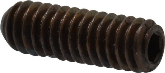 Unbrako 118841 Set Screw: #8-32 x 1/2", Cup Point, Alloy Steel, Grade 8