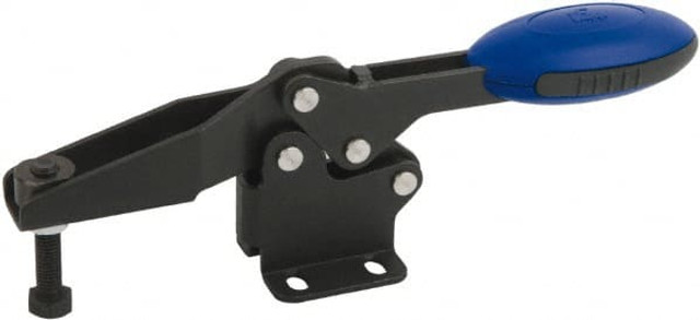 KIPP K0660.004001 Manual Hold-Down Toggle Clamp: Horizontal, U-Bar, Flanged Base