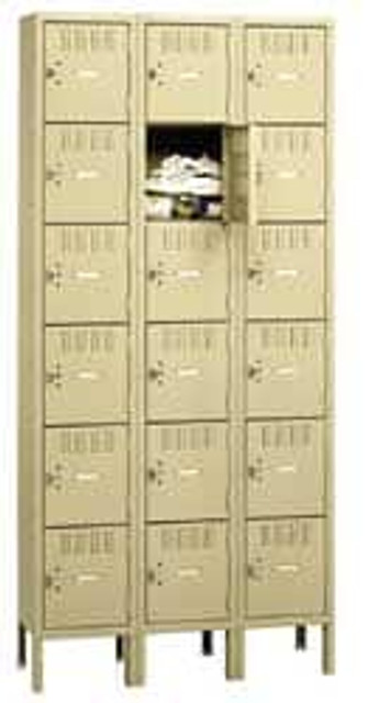 Tennsco BS6-121512-1MGY Locker: 15" Deep,