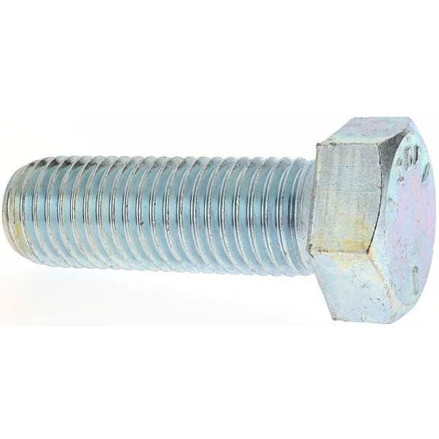 Value Collection D30170-3 Hex Head Cap Screw: 1-8 x 3", Grade 5 Steel, Zinc-Plated