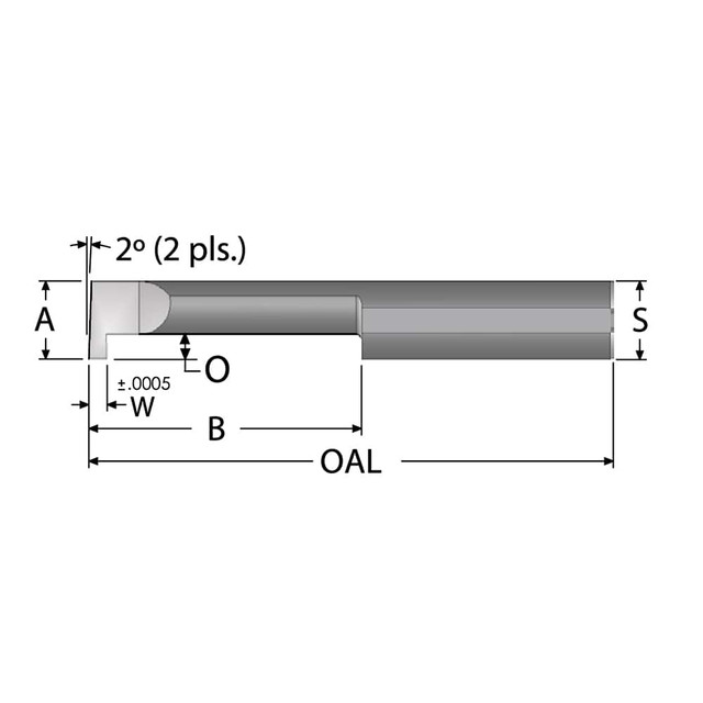 Scientific Cutting Tools GT055-12 Grooving Tool: Retaining Ring