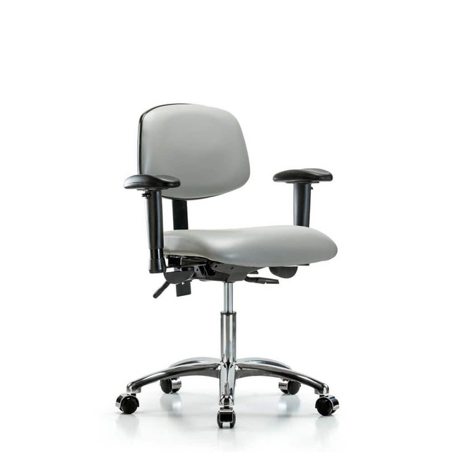 Blue Ridge Ergonomics MSC45452 Task Chair: Vinyl, Dove