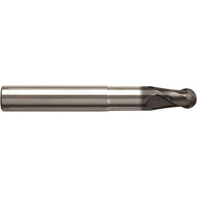 Seco 02928217 Ball End Mill: 0.3937" Dia, 0.3937" LOC, 2 Flute, Solid Carbide