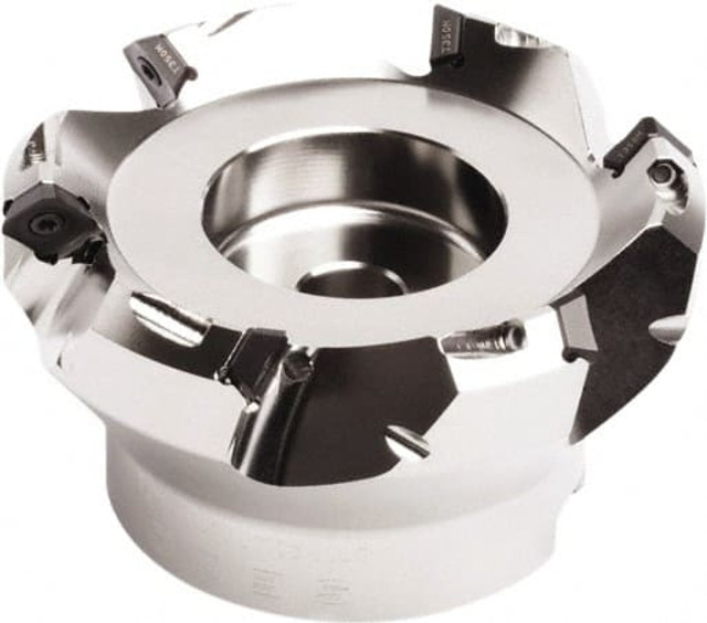 Seco 02422161 50mm Cut Diam, 22mm Arbor Hole, 4.5mm Max Depth of Cut, 45&deg; Indexable Chamfer & Angle Face Mill